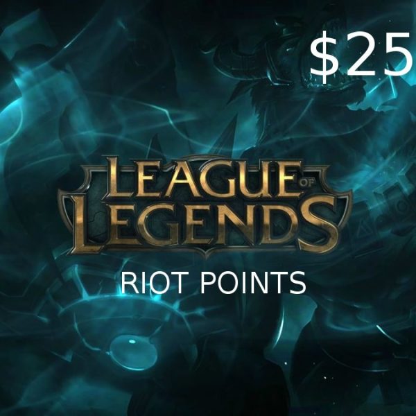 League of Legends 25 USD  Prepaid RP Card US