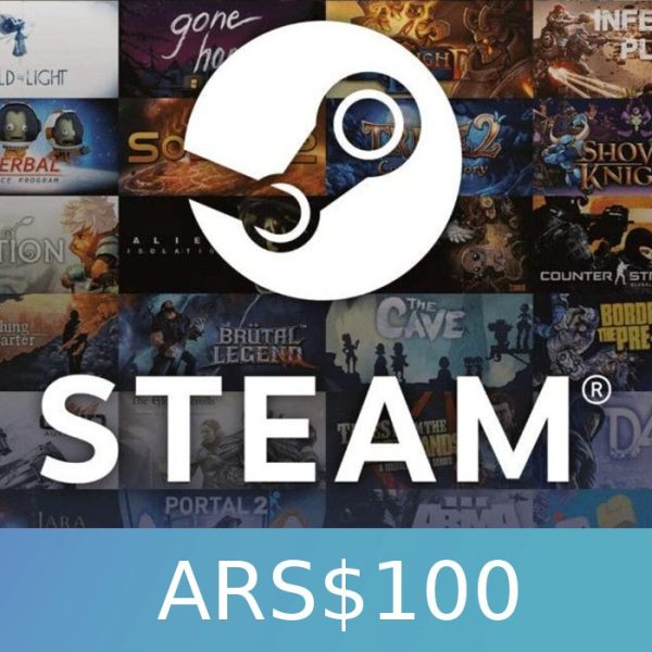Steam Gift Card 100 ARS AR Activation Code