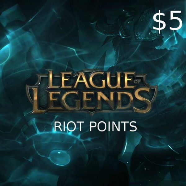 League of Legends 5 USD Prepaid RP Card US