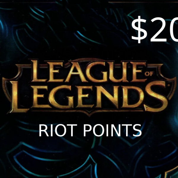 League of Legends 20 USD Prepaid RP Card US