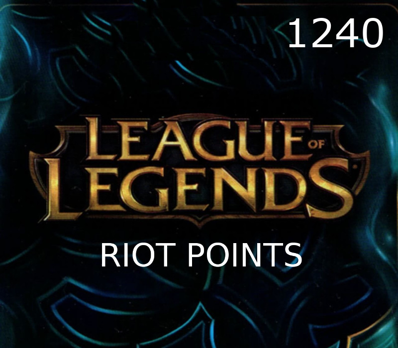 League of Legends 1240 RP Prepaid Card EU