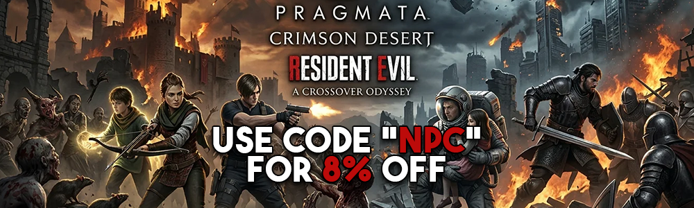 resident evil requiem, crimson desert and pragmata cover